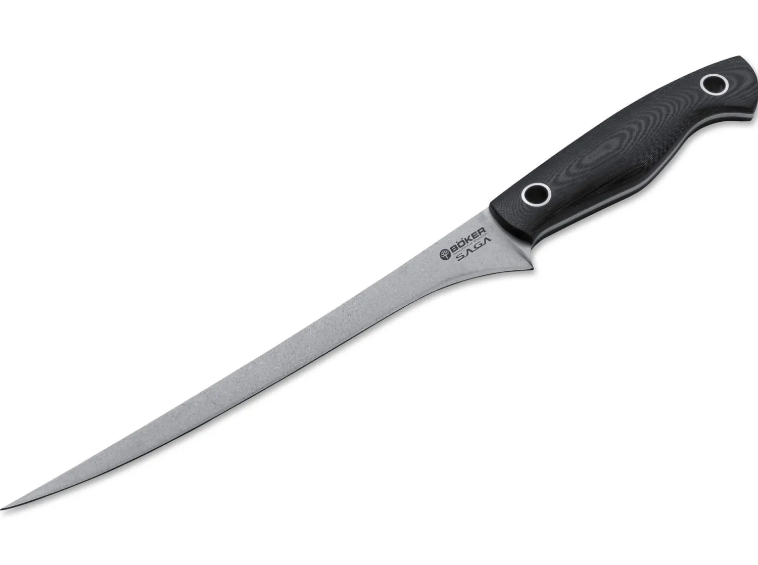 Böker Manufaktur Solingen Saga Filetiermesser G10 Stonewash