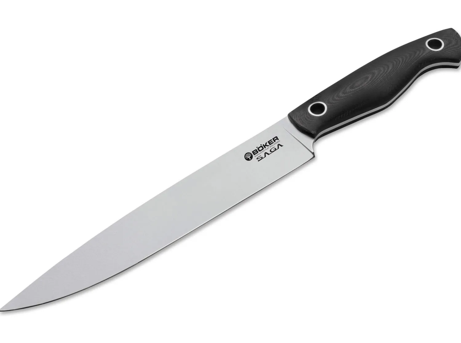 Böker Manufaktur Solingen Saga Schinkenmesser G10 Satin