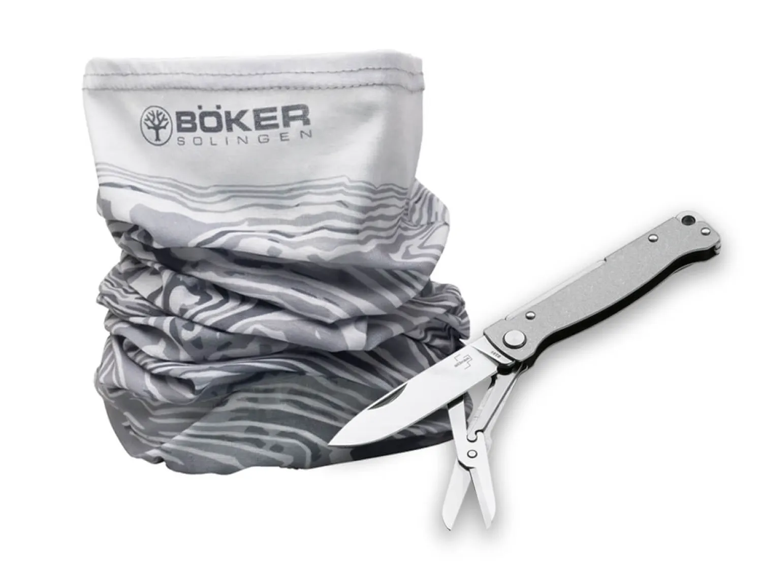 Böker Manufaktur Solingen Schlauchschal Damast + Atlas Multi SW