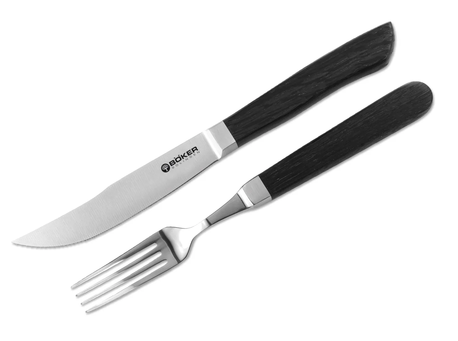 Böker Manufaktur Solingen Steakbesteck Mooreiche