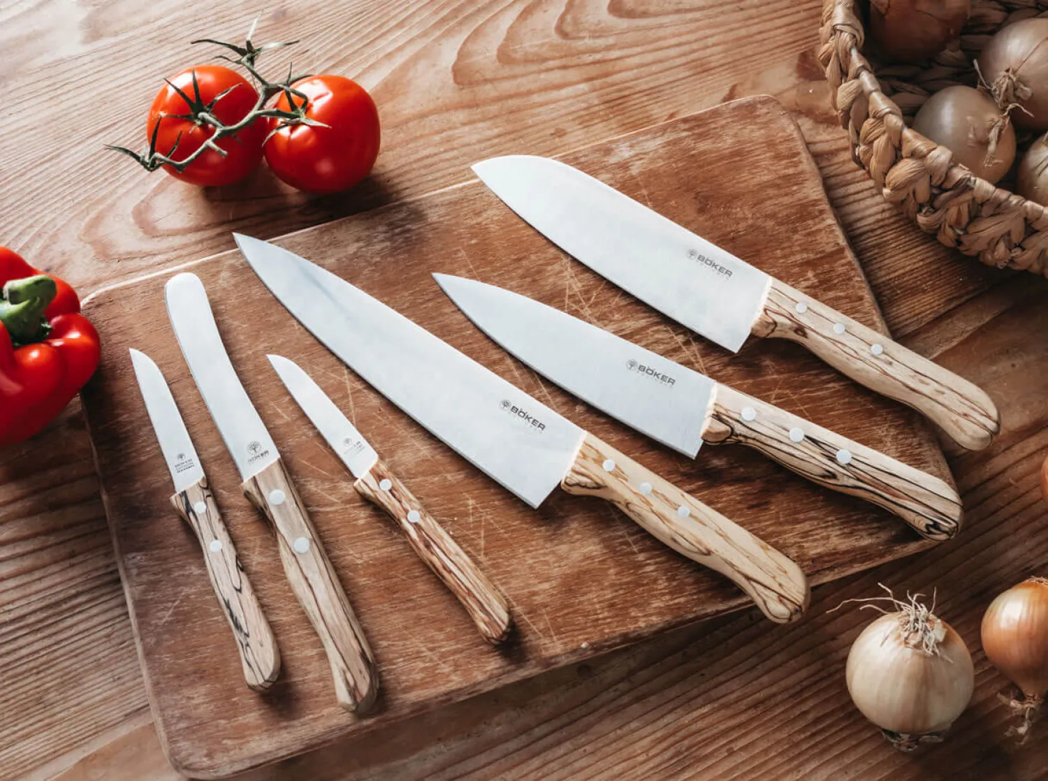 Böker Manufaktur Solingen Tenera Gemüsemesser Eisbuche