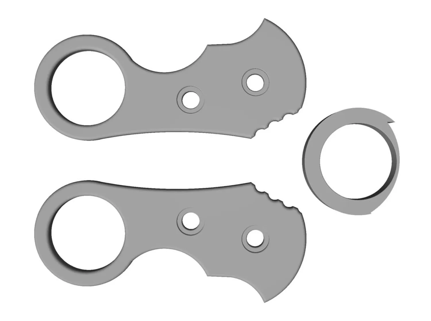 Böker Plus Urd 2.0 Kleiner Ringgriff 3D-Modell