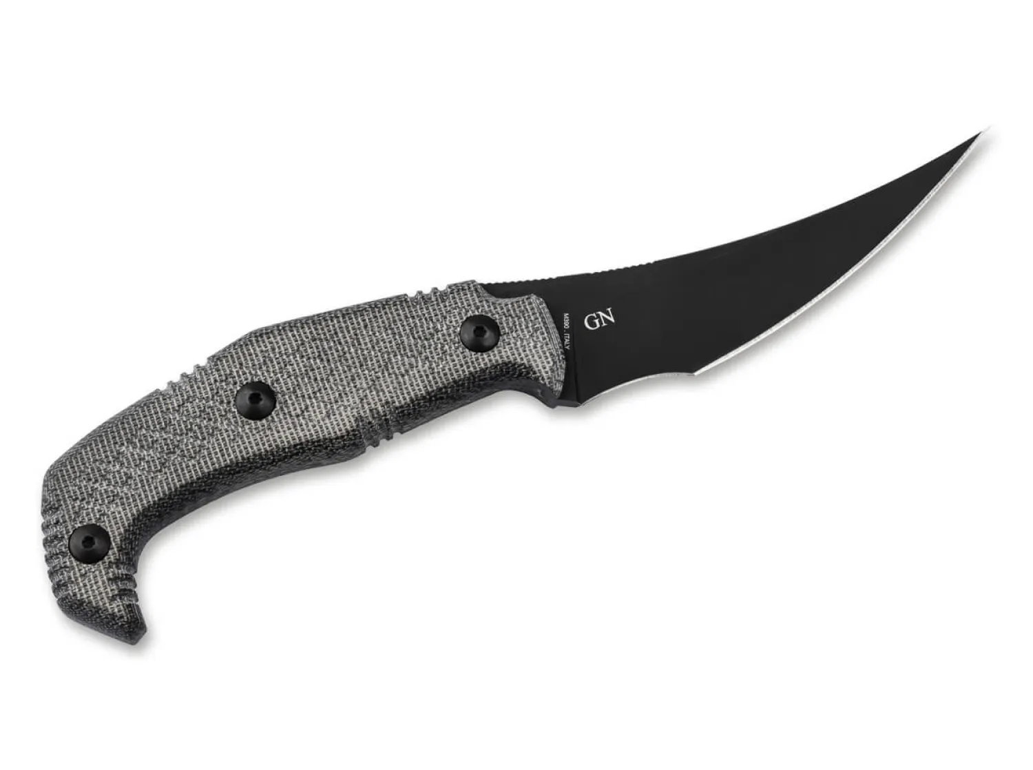 Bastinelli Knives Yummy Micarta Black DLC